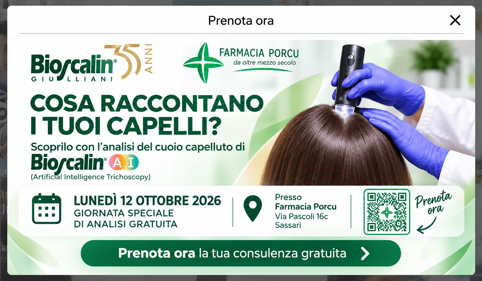 Analisi gratuita del cuoio capelluto